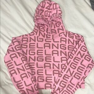 Pink Graphic Hoodie